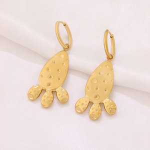 Pendientes de Cactus Colgantes de Moda, Hipoalergénicos, Delicados, Chapados en Oro de 14k y 18k, de Acero Inoxidable 316L, para Mujer - Product Image 1