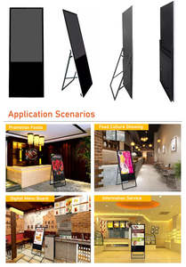 Affiche numérique Lcd personnalisée 69 pouces A affichage publicitaire affiche Lcd portable à affichage intelligent pour restaurant magasin de détail - Product Image 4