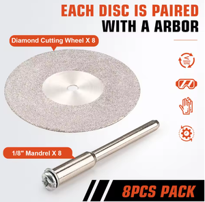 AutoErizo Disque de coupe diamanté pour perceuse <span class=keywords><strong>Dremel</strong></span> Outil rotatif Meule diamantée Lame de <span class=keywords><strong>scie</strong></span> <span class=keywords><strong>circulaire</strong></span> Disque diamanté abrasif - Product Image 5