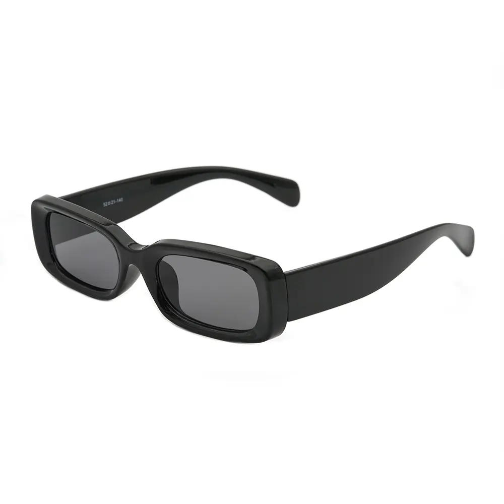 VIFF HP21039 Black Small Rectangle Plastic Injection Sunglasses Unisex