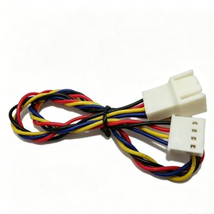 工厂定制 4 针公对母尼龙连接器线束 多色铜延长线 用于家电控制 - Product Image 2