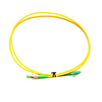 Kabel Patch Fiber Optik LC/APC-FC/APC Single Mode Simplex OS2 9/125um Kuning, Kompatibel 5G, Low Insertion Loss