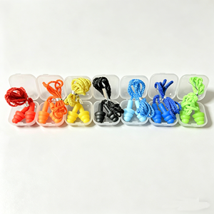 Bouchons d'oreilles en silicone souple personnalisés avec logo NRR 25 dB pour <span class=keywords><strong>chantier</strong></span>, <span class=keywords><strong>protection</strong></span> <span class=keywords><strong>auditive</strong></span> contre le bruit fort - Product Image 4