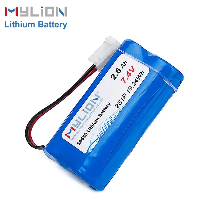 Bateria recarregável do oem, bateria de li-ion 18650 2600mah 2s1p 7.4v para localizador de satélite