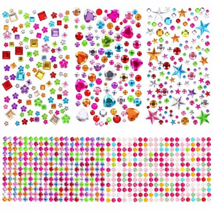 Adesivo di cristallo epossidico 3D con faccia gioiello adesivo decorativo TY14 - Product Image 1