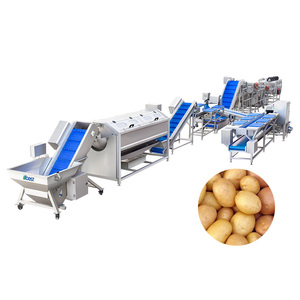 Linea di taglio per la pulizia delle verdure della macchina di disidratazione del tritatutto a fette di lavaggio della cipolla elettrica commerciale principale a buon mercato - Product Image 1