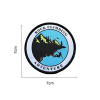 Écussons tissés personnalisables avec logo de marque pour vêtements de sport, randonnée, escalade, et badges auto-agrippants pour chapeaux et sacs