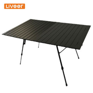 Table de camping IGT pliante en aluminium ultralégère et portable pour barbecue, mobilier de jardin d'extérieur, vente chaude de l'usine Liveer - Product Image 1