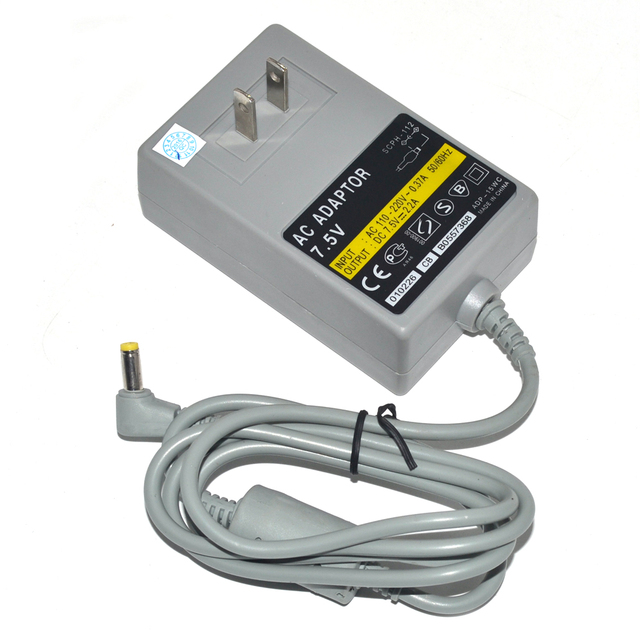 Controller Data Charging Cables US EU Version AC Adapter Power Cord for PS1 Slim