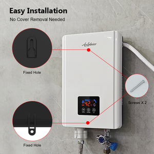 Calentador de Agua Eléctrico Instantáneo de 220V y 8000W para Baño, Temperatura Constante con Protección Contra Sobrecalentamiento - Product Image 3
