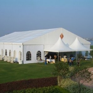 Carpa Rectangular de Aluminio para Ferias Comerciales, Tela Oxford de PVC Impermeable, para Uso en Exposiciones en Todas las Estaciones, Tipo de Refuerzo Diagonal de Una Sola Capa - Product Image 1