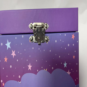 Boîte à <span class=keywords><strong>musique</strong></span> personnalisée pour petite fille, bijoux licorne pour enfants, boîte à <span class=keywords><strong>musique</strong></span> en papier, organisateur de bibelots - Product Image 5
