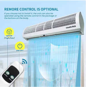 Nueva Barrera de <span class=keywords><strong>Aire</strong></span> con Motor AC Certificado por CE, Montaje en Pared/Ventana para Tiendas, Restaurantes y Mercados, Ventilación Eficiente de <span class=keywords><strong>Aire</strong></span> Frío - Product Image 5