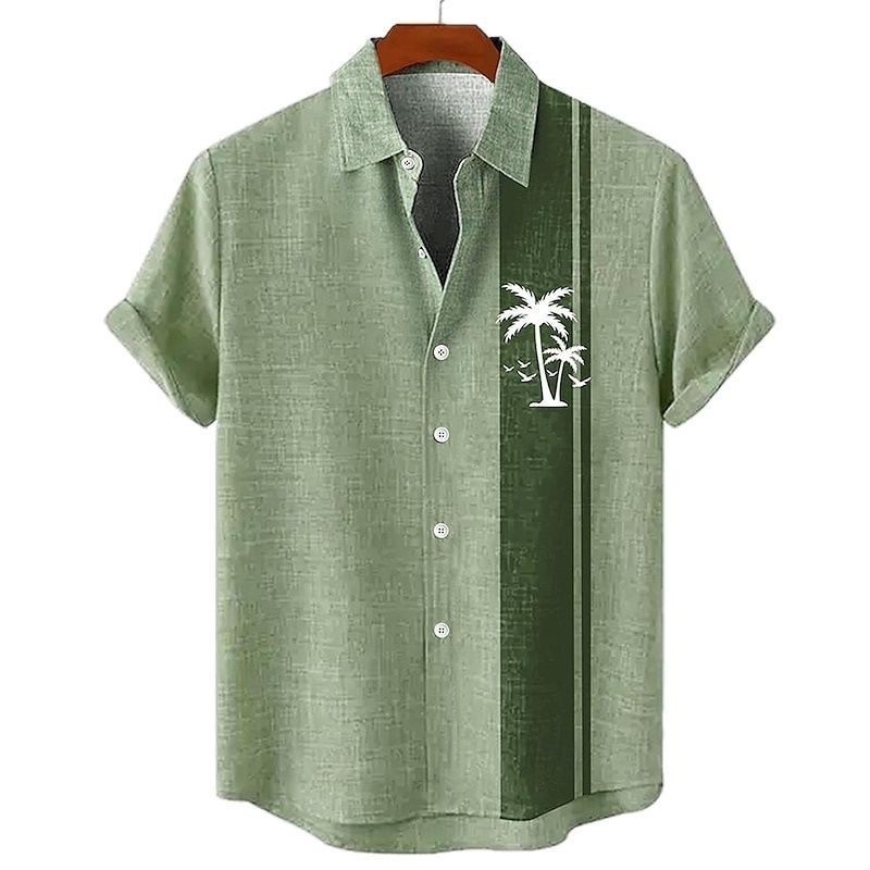 Chemise Homme d’Été à Manches Courtes – Décontractée, Tendance & Imprimée m4
