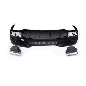 Difusor de Labio de Parachoques Trasero Negro PP con Puntas de Escape para <span class=keywords><strong>Mercedes</strong></span> Benz Clase <span class=keywords><strong>GLE</strong></span> W292 C292 GLE63 <span class=keywords><strong>AMG</strong></span> Coupé 2016-<span class=keywords><strong>2018</strong></span> - Product Image 4