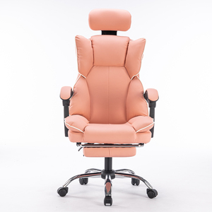 Silla Giratoria Ergonómica Moderna de Cuero PU con Respaldo Alto, Cómoda Silla Ejecutiva de Oficina de Lujo con Reposapiés - Product Image 6