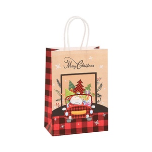 Customized Christmas Kraft Paper Gift Bags Clothing Jewelry and Shopping Bags with Printed Logo for Bulk Promotion - Product Image 5