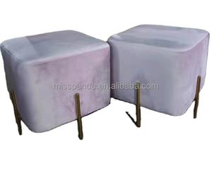 Yicheng belleza al por mayor diseño <span class=keywords><strong>de</strong></span> lujo Silla <span class=keywords><strong>de</strong></span> salón redonda barato moderno platillo silla zapatos cambiar taburete en línea al por mayor - Product Image 2