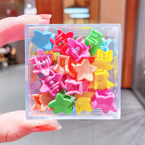 Lot de 36 pinces à cheveux en plastique coloré en forme de fleur et d'étoile, style Hyuna, pour filles, pinces florales pour chignons et accessoires pour cheveux rebelles pour enfants - Product Image 4