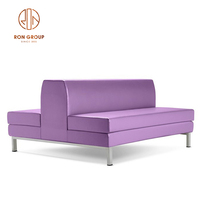 Prix d'usine, prix bas, mobilier moderne pour discothèque, restaurant, bar, salon, banc double face rose, canapé en cuir PU, sièges de banquette