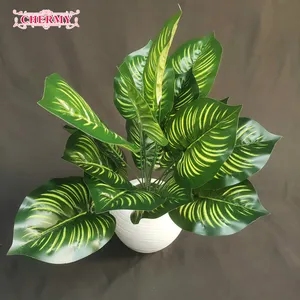 FREE SAMPLE Artificial Leaves Green Turtle Leaf Home Decorative Fake Monstera Leaf