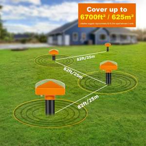 เครื่องไล่ตัวตุ่นด้วยพลังงานแสงอาทิตย์สำหรับป้องกันสวนกระรอกหนูและหนู - Product Image 6