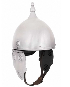 Casco Decorativo de Metal Plateado/Dorado de Inspiración Romana, Recortado con Precisión, Estilo Antiguo, para Festivales, Actuaciones Escénicas, Fotografía, Regalo - Product Image 1