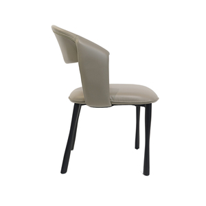 <span class=keywords><strong>Chaise</strong></span> de salle à manger design nordique minimaliste moderne du milieu du siècle, en cuir, à dossier haut, pour <span class=keywords><strong>cuisine</strong></span> et salle à manger - Product Image 5