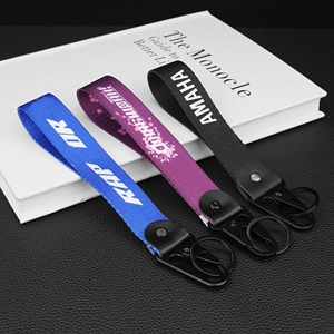 <b>Nylon</b> <b>Carabiner</b> Keyring Silk Print Wrist <b>Strap</b> Custom Short Lanyard Keychain Portable Outdoor Tactical Accessory - Product Image 5