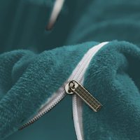 Ensemble de housse de couette en micro-polaire sherpa personnalisé, en peluche de vison, épais, plié, certifié OEKO-TEX, 300TC, prix d'usine