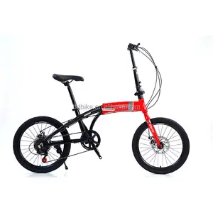 China Factory wholesale steel frame 6 speed foldable city 20 inch folding bike bicycle for adults Road folding bkes