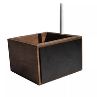 Youlike mode bureau boîte de rangement rustique bois stationnaire organisateur bureau avec craie et tableau noir tiroir organisateur meubles