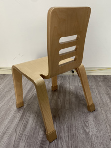 Tuyệt Vời Trẻ Em Cong Gỗ Đảng Phòng Khách Mẫu Giáo Trường Đọc Sách Chơi Ngoài Trời Montessori Phong Cách Ghế Cho Trẻ Em - Product Image 5