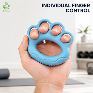 TPR Finger Grip Strengthener with Individual Finger Loops, 10-60 lb Color Levels, OEM ODM Hand Exercise Supplier - Product Image 2