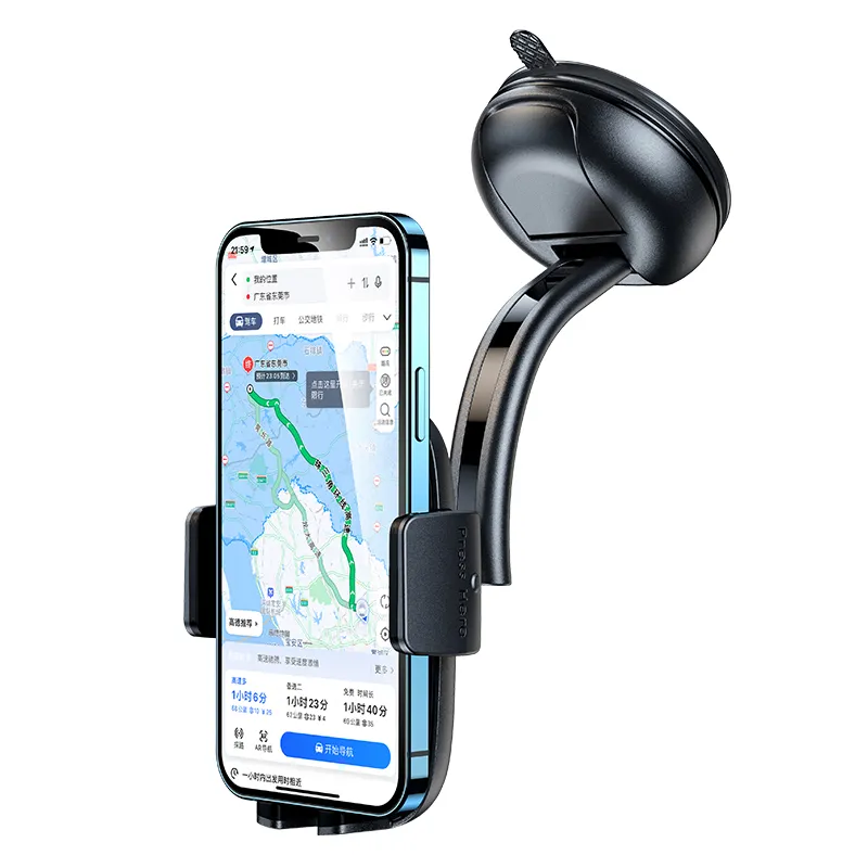 USAMS Universal Car Phone Mount Dashboard Suction Cup Car Accessories 360 Adjustable Retractable Phone Holder