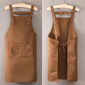 Mới Đến Biểu Tượng Tùy Chỉnh Màu Sắc 100% Polyester Nhà Hàng Màu Đỏ Nhà Bếp Đầu Bếp Tạp Dề Cho Người Lớn - Product Image 3