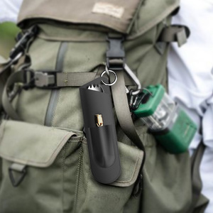 Juego de Cubiertos Multifunción para Exteriores con Silbato, Encendedor, Bolsa, Herramienta EDC, Cuchillo, Tenedor, Cuchara, Acero Inoxidable, Equipo de Viaje Compacto - Product Image 1