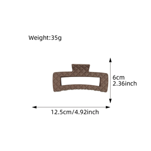 YJL Accessori per Capelli da Donna Disponibili, Grande Clip Quadrata da 12,5 cm con Motivo a Quadretti, Clip a Squalo Personalizzata, Clip per Capelli all'Ingrosso - Product Image 3