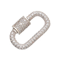 Mode 18K Plaqué Or Vis Mousqueton Fermoir Connexion Serrure Ovale Forme Homard Fermoir pour Bracelet Collier Fabrication