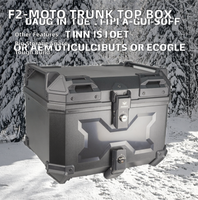 Coffre de moto F2-MOTO ABS 45L pour transport de marchandises, adaptable/upgrade