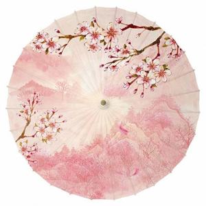 Parapluie traditionnel japonais en tissu fait main de 84cm de diamètre pour cadeau de festival de mariage - Product Image 3