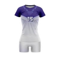 Jersey bola voli kustom dengan tim Nomor nama untuk anak perempuan dan wanita kaos voli pribadi dan celana pendek untuk anak laki-laki