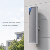 Altavoz de Columna PA para Exteriores de 25 W, Resistente al Agua, Montaje en Pared, Altavoz de 3 Pulgadas para Áreas Comerciales y Públicas