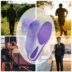 Semelles intérieures antidérapantes en gel TPE pour chaussures de sport et de course, idéales pour le soin des pieds et le traitement de la fasciite plantaire – Vente directe usine - Product Image 5