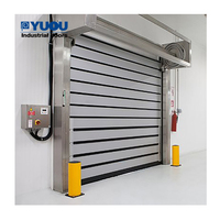 Barato Metal duro automático espiral de seguridad garaje espiral de alta velocidad enrollable Puerta de aleación de aluminio para puertas industriales de almacén