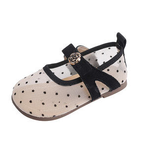 Meisjes Mary Jane dansschoenen met stippen, lente/herfst 2026, ademend, antislip rubberen zool, elastische band sluiting - Product Image 5