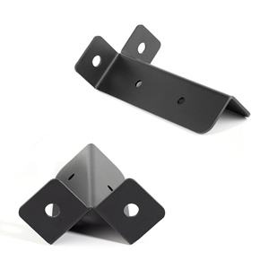 Nhiệm Vụ Nặng Nề Màu Đen Kim Loại Góc Bài Chân Đế Cho Ngoài Trời Bằng Gỗ Pergola Hàng Rào Hỗ Trợ Sàn Neo Sắt Góc Tăng Cường Khung - Product Image 4