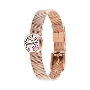 Bracelet en acier inoxydable et titane ajouré pour <span class=keywords><strong>parfum</strong></span> et huiles essentielles, bracelet en métal pour poignet - Product Image 5