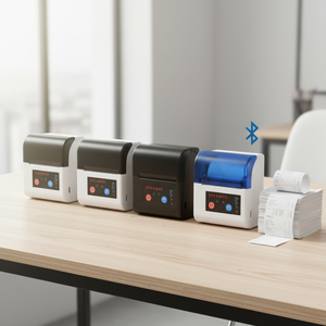 Mini Impresora Térmica <span class=keywords><strong>de</strong></span> Recibos y Etiquetas <span class=keywords><strong>de</strong></span> 2 Pulgadas, Inalámbrica, Bluetooth, Portátil, con Batería Recargable - Product Image 1