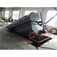 Machine de rotomoulage pour la fabrication de kayaks et de catamarans en plastique, four de rotomoulage oscillant